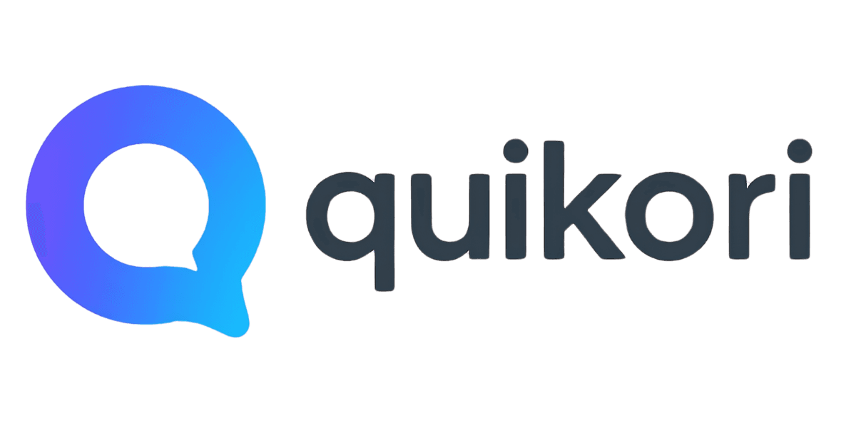 Quikori brand card representing a website chatbot widget
